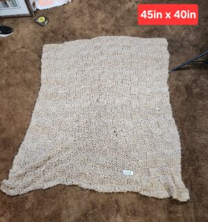 g268- homemade knitted blanket
