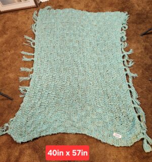 g269- homemade knitted blanket
