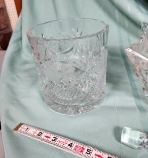 g303- crystal dishes and stopper - Image 3