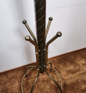 g305- Antique Brass Coat Tree. Stunning Condition - Image 3