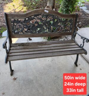 g311- sturdy park bench