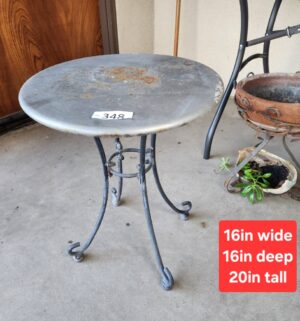 g348- vintage metal plant table
