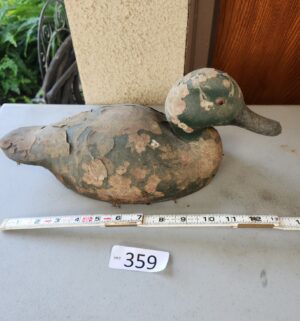 g359- antique wooden duck decoy