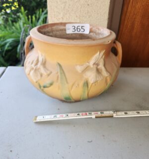 g365- Roseville Iris Art Pottery jardiniere