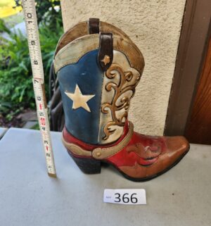 g366- ceramic boot planter