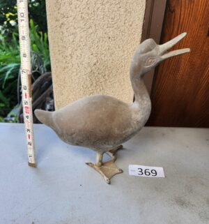 g369- Art Deco-style brass goose