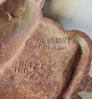g372- antique cast iron duck/mallard door stop. John Wright - Image 3