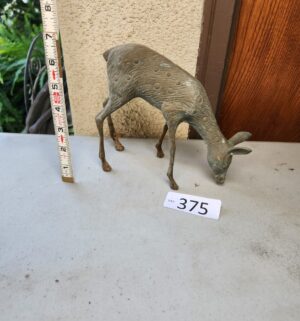 g375- brass deer figurine