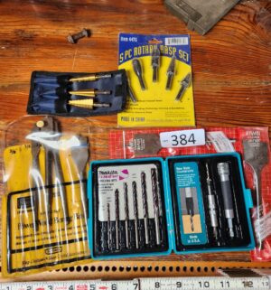 g384- various drill bits
