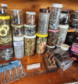 g389- jars of various hardware - Image 3