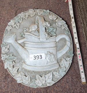 g393- watering can plaque
