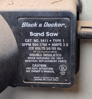 g395- black and decker band saw. Tested/works - Image 4