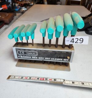 g429- T handle hex key set