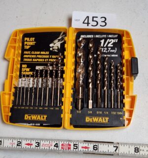 g453- dewalt drill bit set