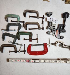 g476- small c clamps, pipe cutters