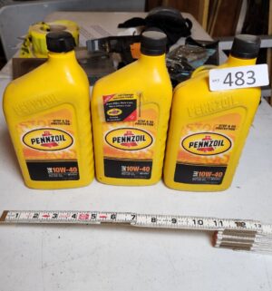 g483- 10w-40. 3 full quarts
