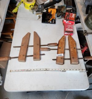 g540- cincinnati adjustable wood handscrew clamps.