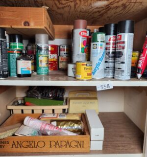 g558- spray paint misc items