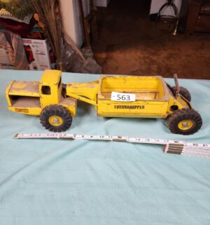 g563- vintage Nylint R.G. LeTourneau Inc. Tournahopper earth mover toy