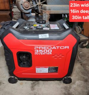 g578- Predator 3500 Inverter Generator. Tested/works