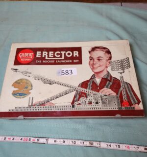 g583- 1959 Gilbert Erector The Rocket Launcher Set, model number 10053.