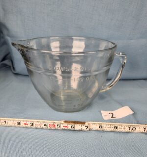 h2- Glass 8 Cup Mixing Bowl