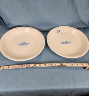 h31- Corning Ware Blue Cornflower 9in Pie Plate, model P-309
