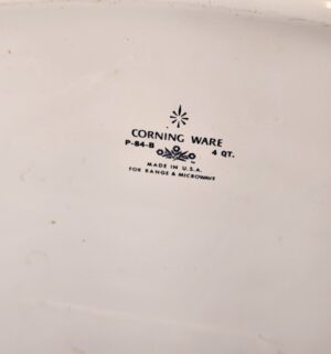 h33- Corning Ware Blue Cornflower 4 quart casserole dish - Image 3