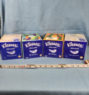 h90- 4 sealed kleenex boxes
