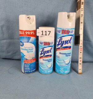 h117- Lysol Products 90%+ full