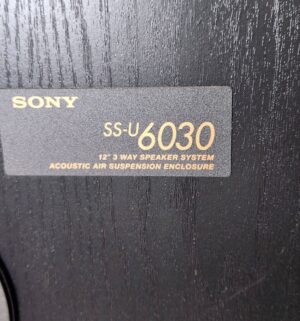h161- Pair of Sony SS-U6030 Speakers. Tested/works - Image 3
