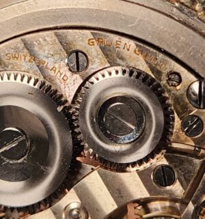 h188- Antique Gruen Pocket watch 17 jewels. Still works - Image 6
