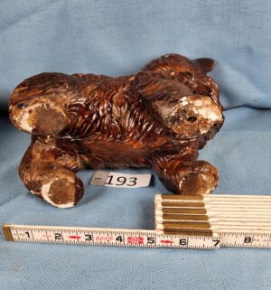 h193- Antique Cat Coin Bank from Mexico. Leg Repaired - Image 3