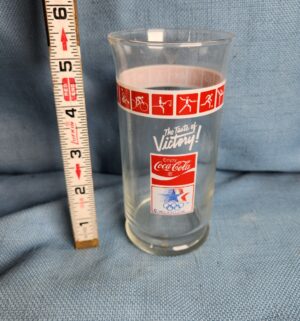 h206- Libbey 1984 Coca Cola Olympic Glasses. - Image 3
