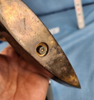 h212- Vintage solid brass sailboat - Image 3