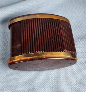 h214- 1950s Westclox Art Deco Travalarm wind-up travel alarm clock - Image 3