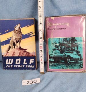h230- Wolf Cub Scout Book 1950s. Midget Drivers handbook - Image 1