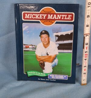 h244- Mickey Mantle Card & book w/ other collectibles - Image 2