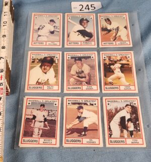 h245- Baseballs greatest card collection. Mantle, Mays, Aaron - Image 1