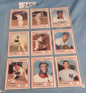 h245- Baseballs greatest card collection. Mantle, Mays, Aaron - Image 3