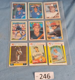 h246- baseball cards - Image 1