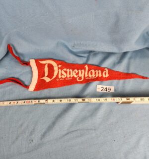 h249- 1950s Disney Land Felt Pennant - Image 1