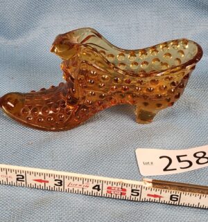h258- Fenton Hobnail glass slipper - Image 3