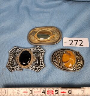 h272- 3 belt buckles - Image 1