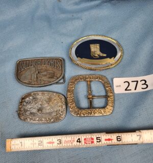 h273- 4 belt buckles - Image 1