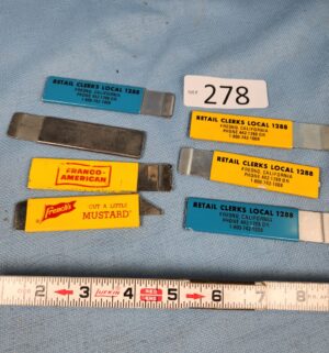h278- vintage advertising utility knives - Image 1
