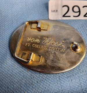 h292- Von West inlaid shell casings buckle - Image 2