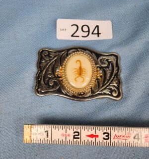 h294- encased scorpion buckle