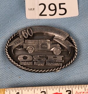 h295- OSH 60th year anniversary buckle
