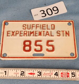 h309- Suffield Expermintal STN 855 Plate